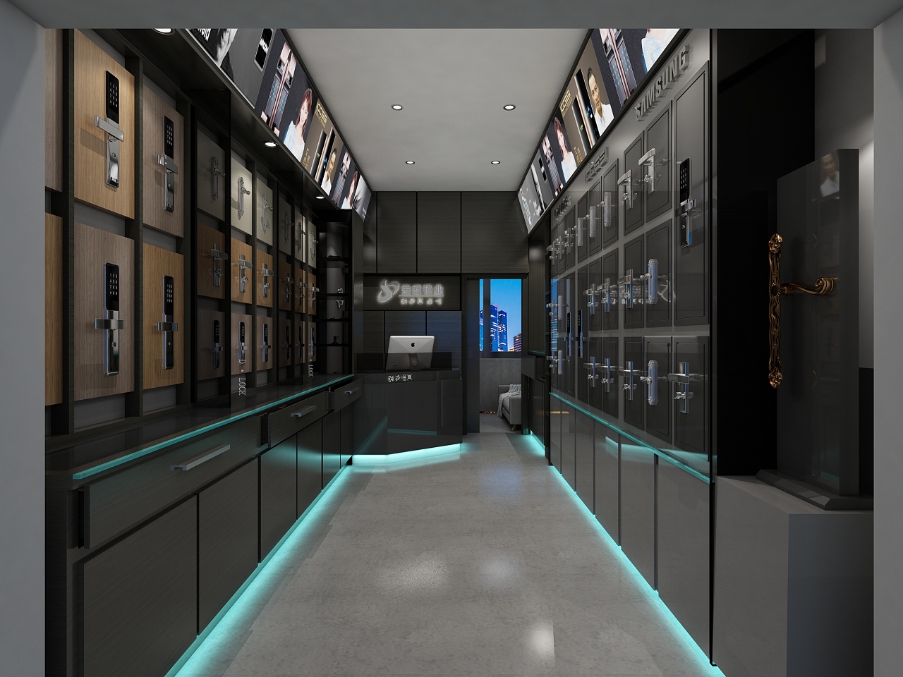 锁店小结|空间|室内设计|PIN9527 